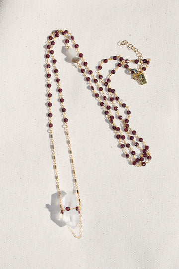 SPELLBOUND NECKLACE- GARNET